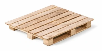 Four way entry wing type pallet offering increased surface area for industrial and export loads.